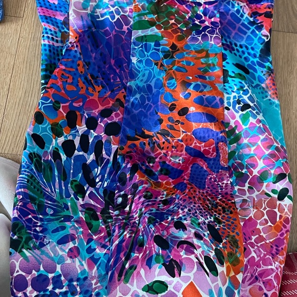 Boston Proper Sexy Splashy Rocker Dress, Size 4 - Picture 4 of 5